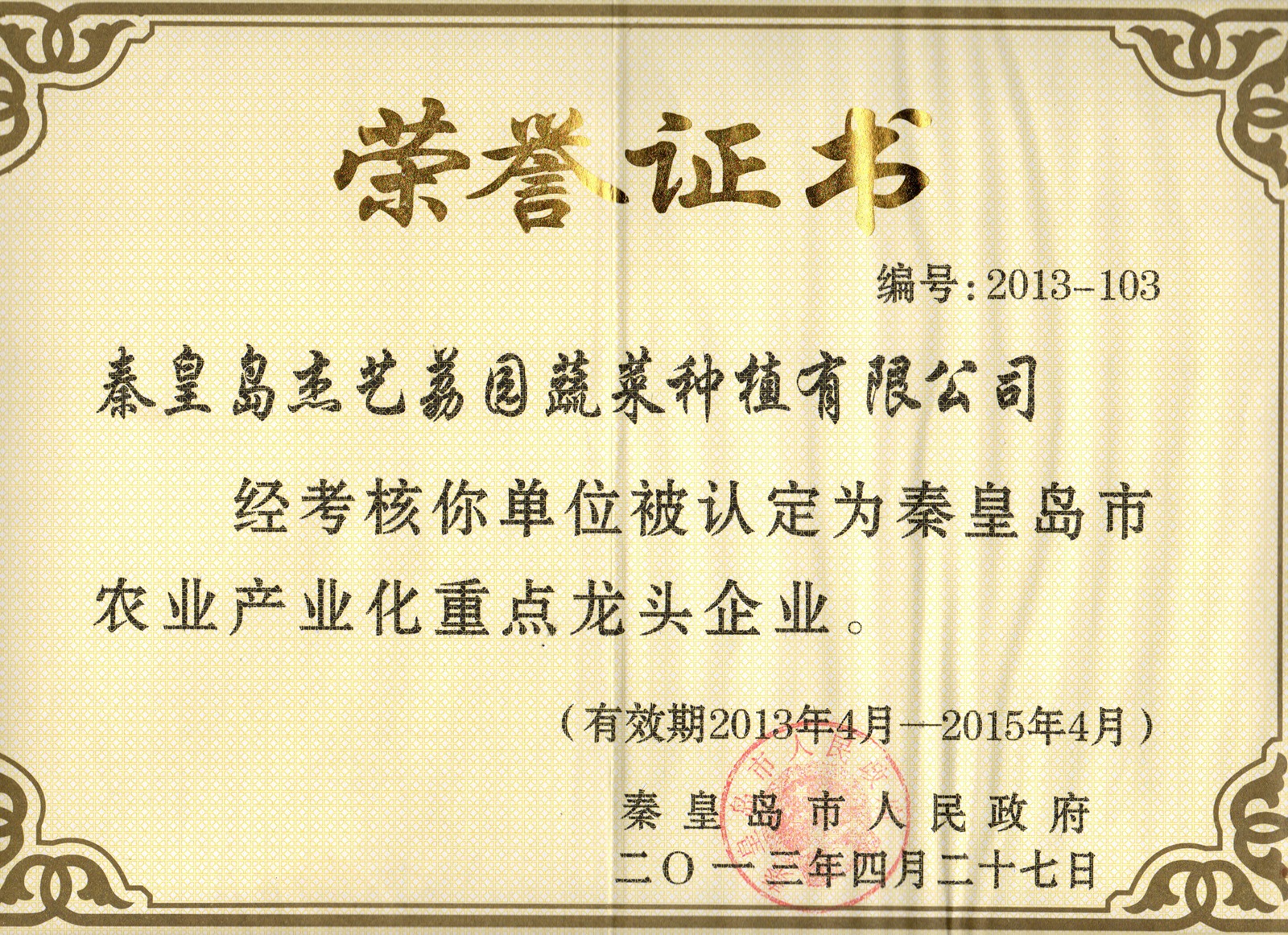 2013-2015龙头企业